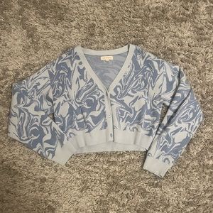 pac sun blue sweater size small cropped